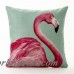 Viento americano plantas tropicales Flamingo geometría almohada cubierta inicio decorativas almohadas de lino funda de almohada Oficina sofá cojín Cove ali-95545709